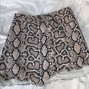 Snake skin skirt